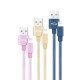 3 CABLES LIGHTNING A USB A/M, RO-DO-AZ MALLADO, 1M BLANCO NANOCABLE